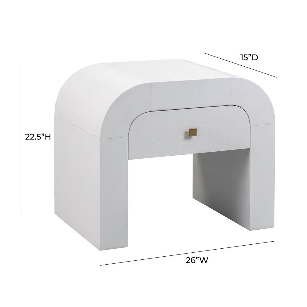 Hump White Nightstand. Picture 17