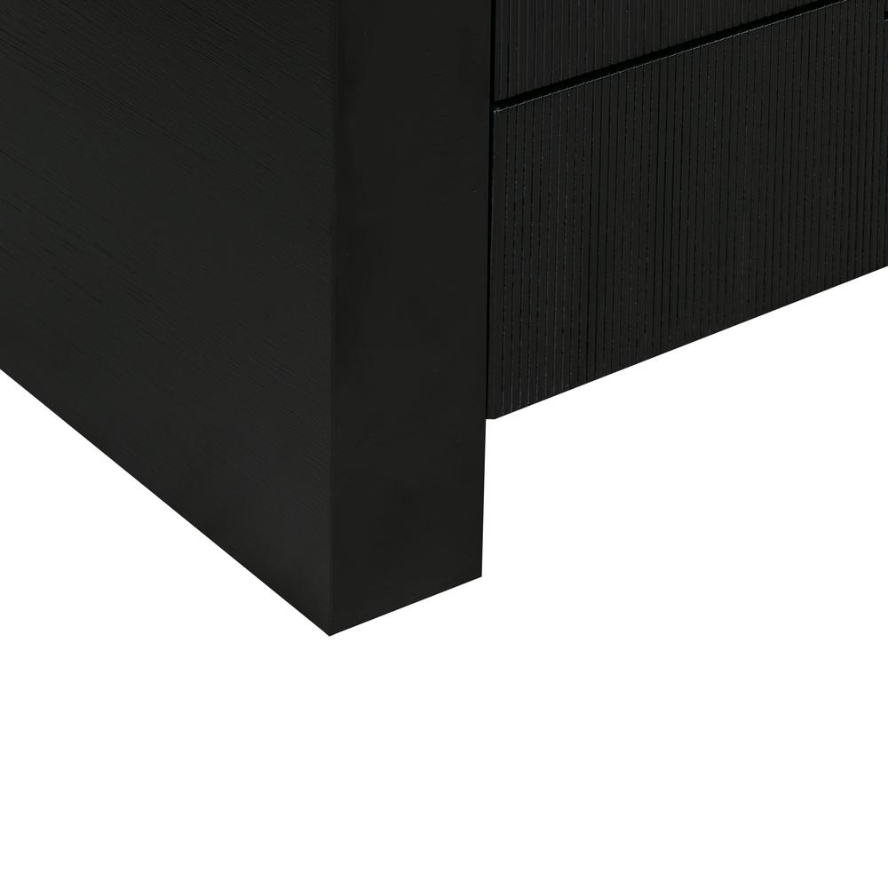 Hump 6 Drawer Black Dresser. Picture 8