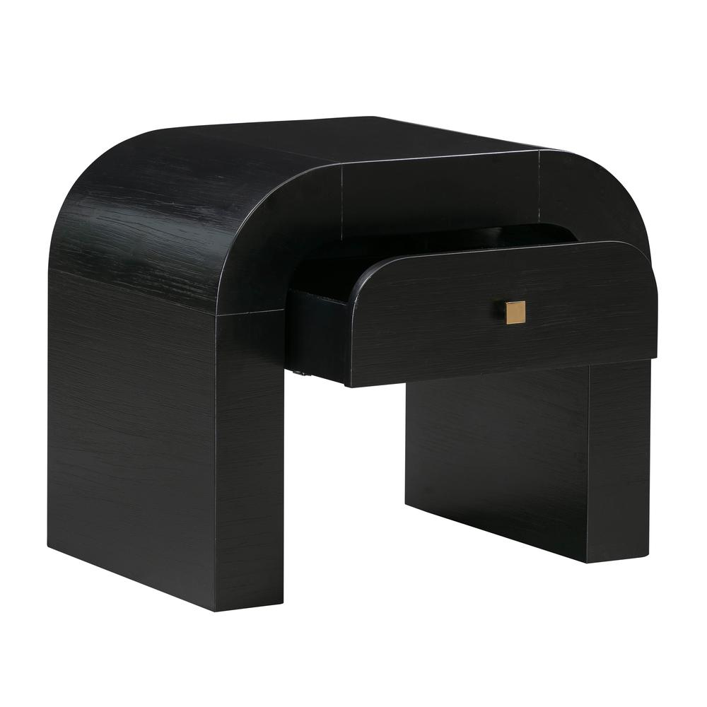 Hump Black Nightstand. Picture 3