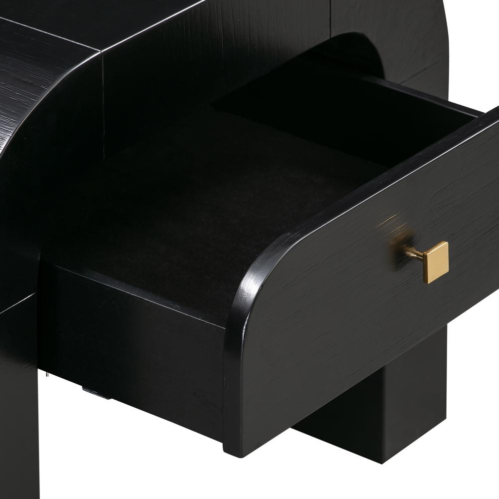 Hump Black Nightstand. Picture 4