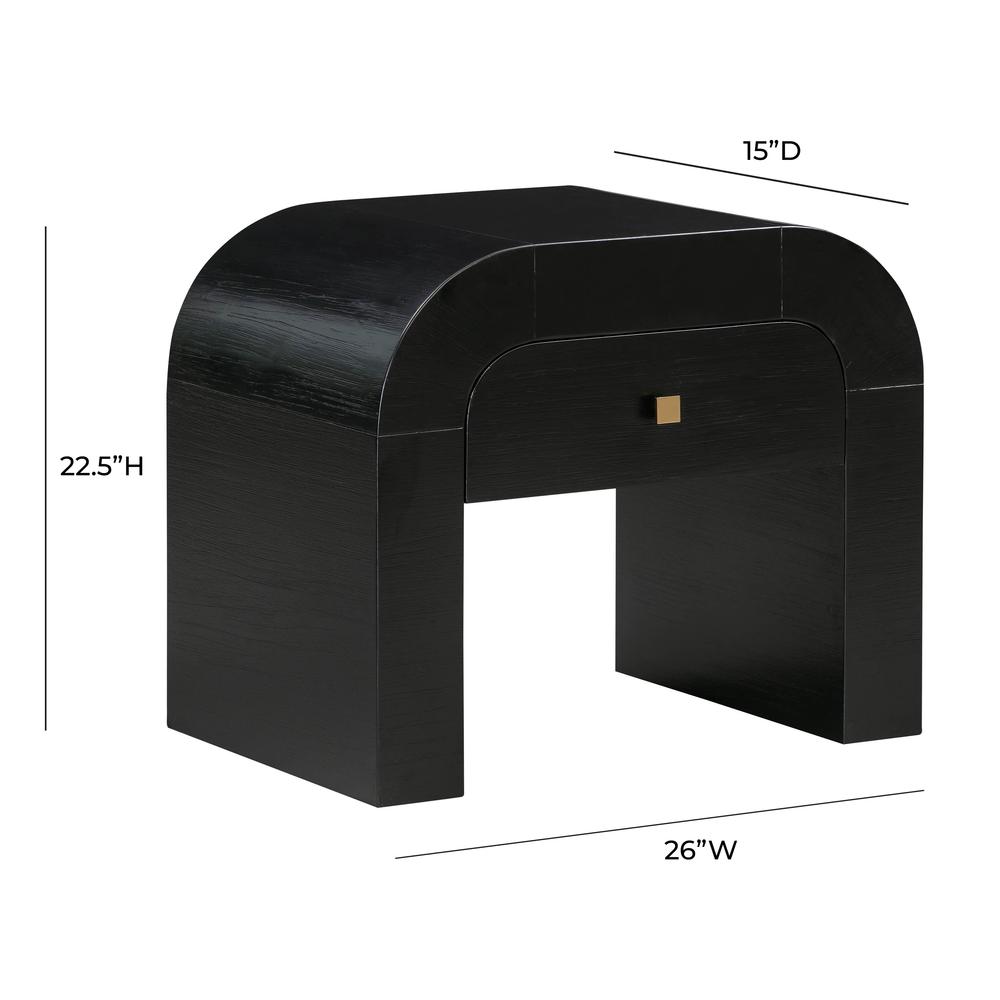 Hump Black Nightstand. Picture 6