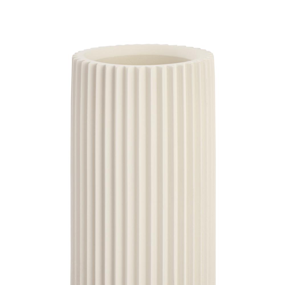 Jenna White Concrete Table Vase. Picture 6