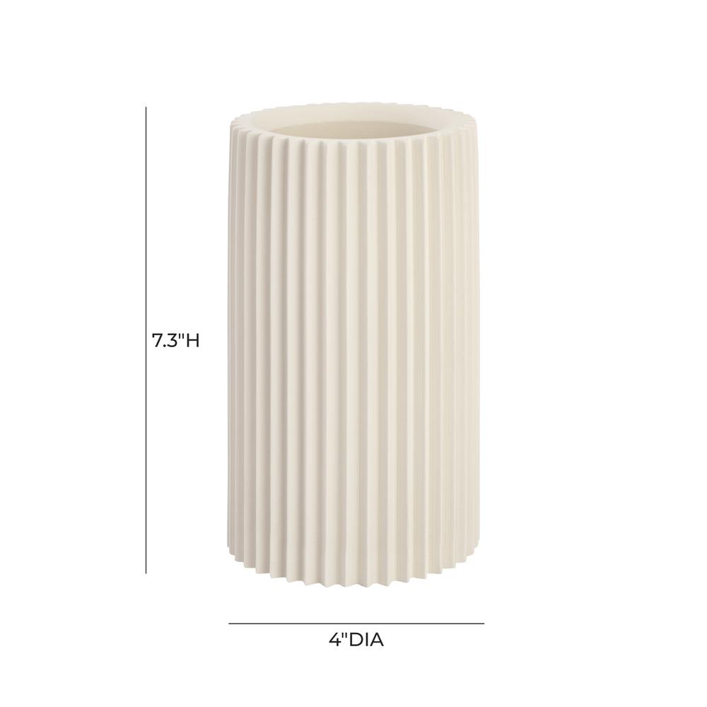 Jenna White Concrete Table Vase. Picture 7