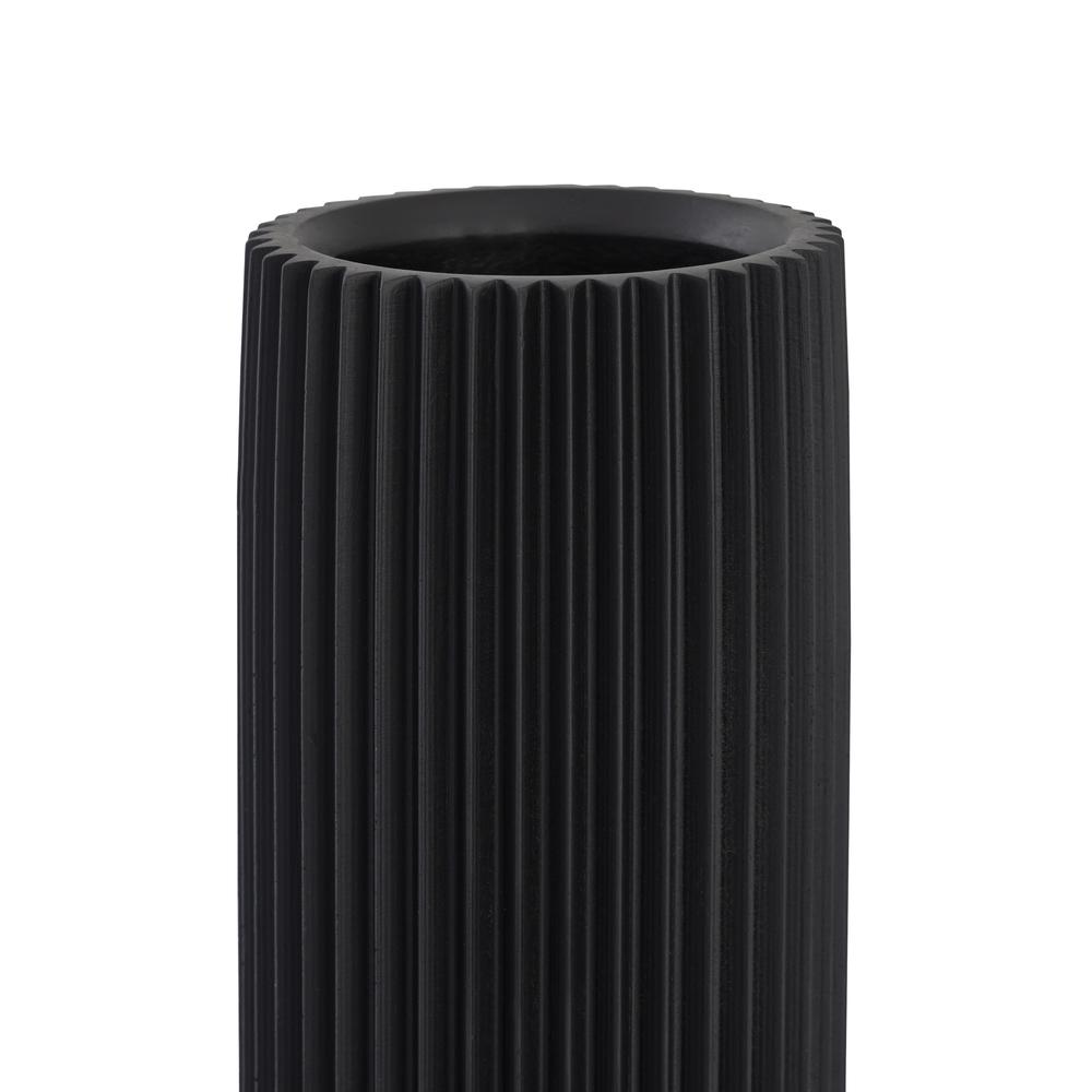 Jenna Black Concrete Table Vase. Picture 2