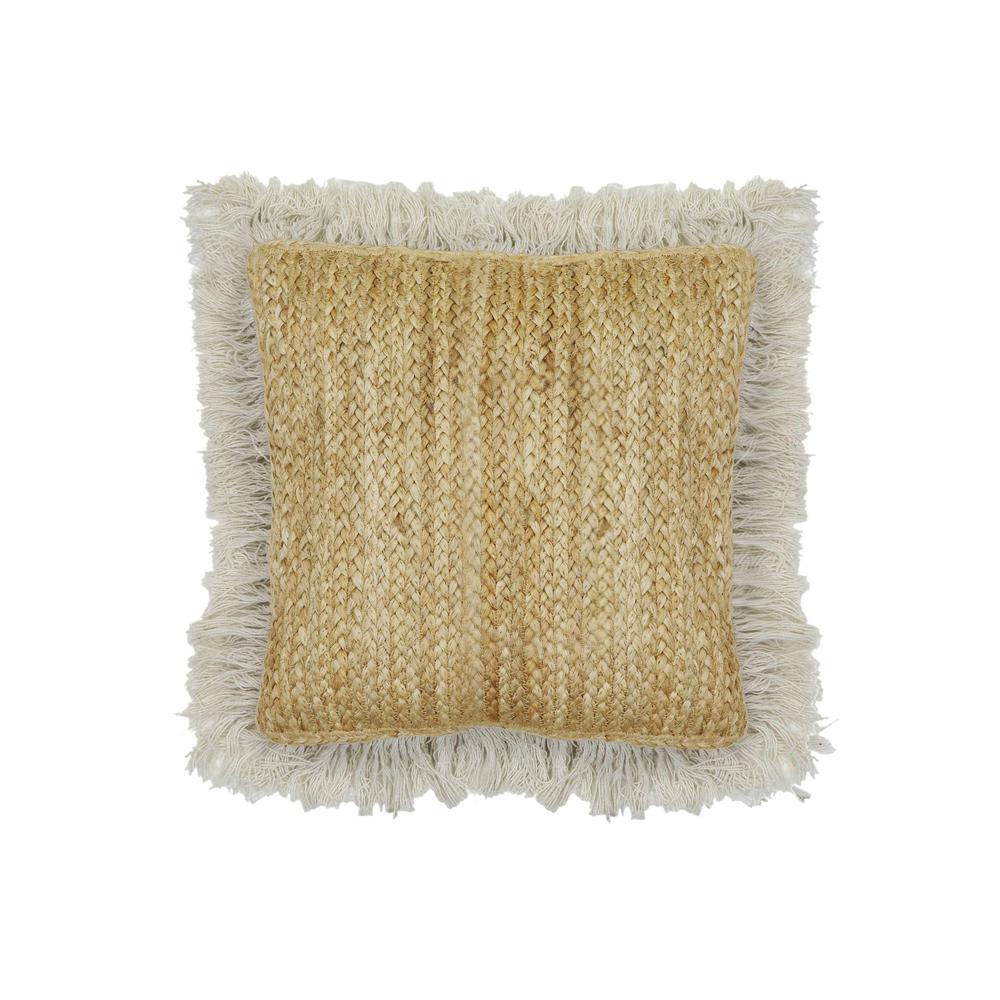 Natural Jute Square Accent Pillow, Belen Kox. Picture 1