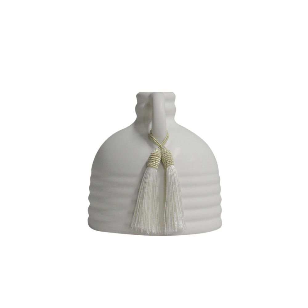 Adonis White Ceramic Vase. Picture 2