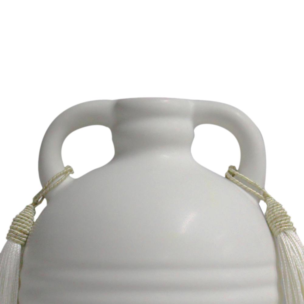 Adonis White Ceramic Vase. Picture 3