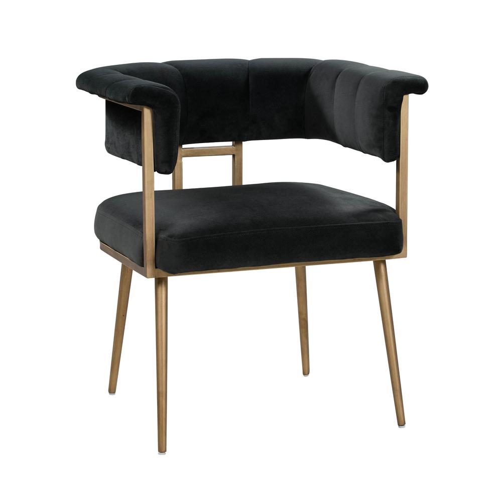 Astrid Grey Velvet Chair. Picture 2