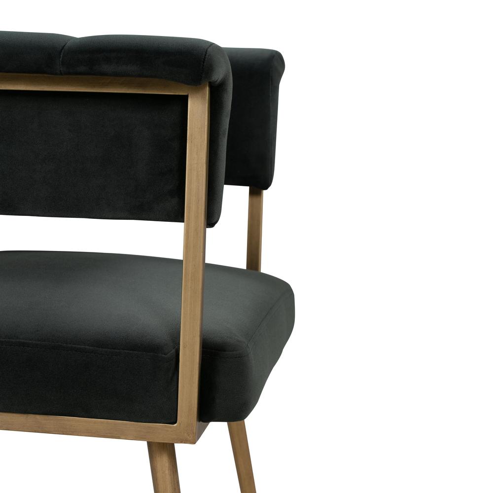 Astrid Grey Velvet Chair. Picture 6