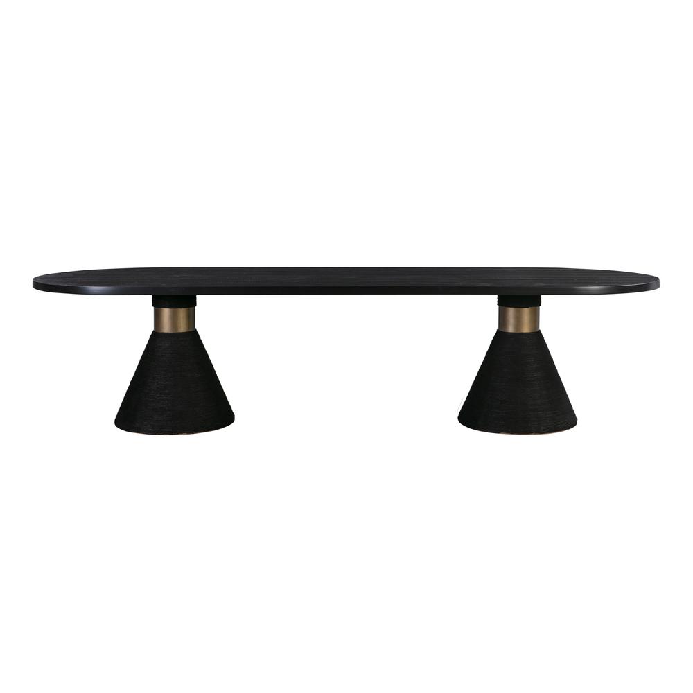 Rishi Black Rope Oval Table. Picture 2