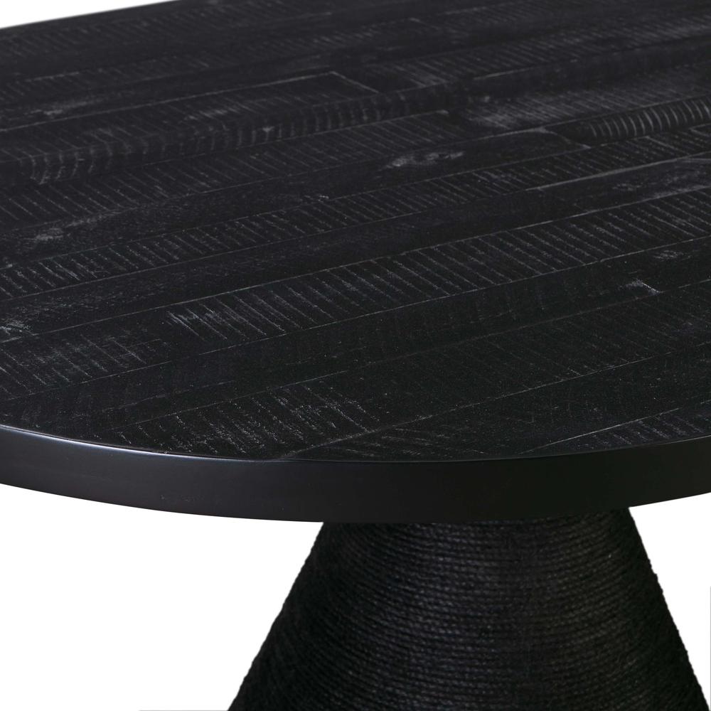 Rishi Black Rope Oval Table. Picture 9