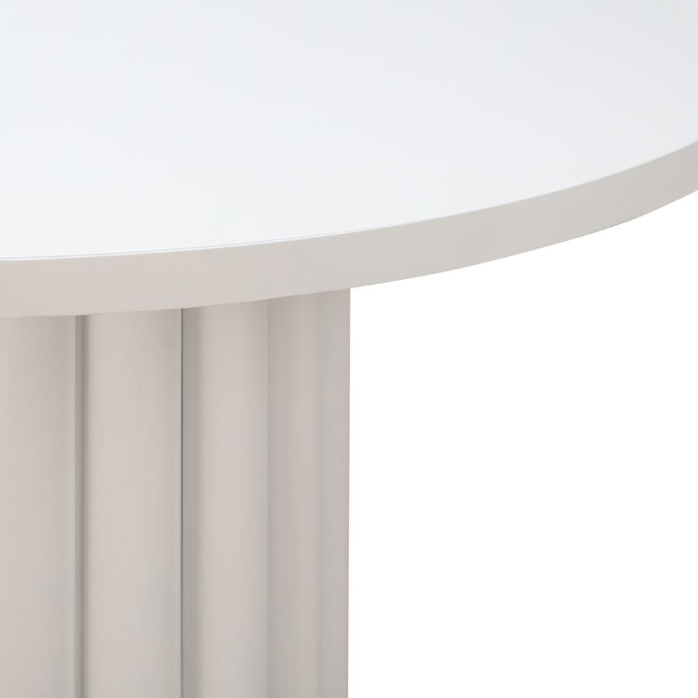 Kali 55" White Round Dining Table. Picture 2