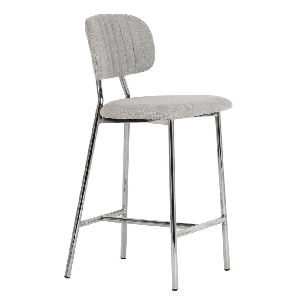 Ariana Grey Counter Stool - Silver Legs (Set of 2). Picture 7