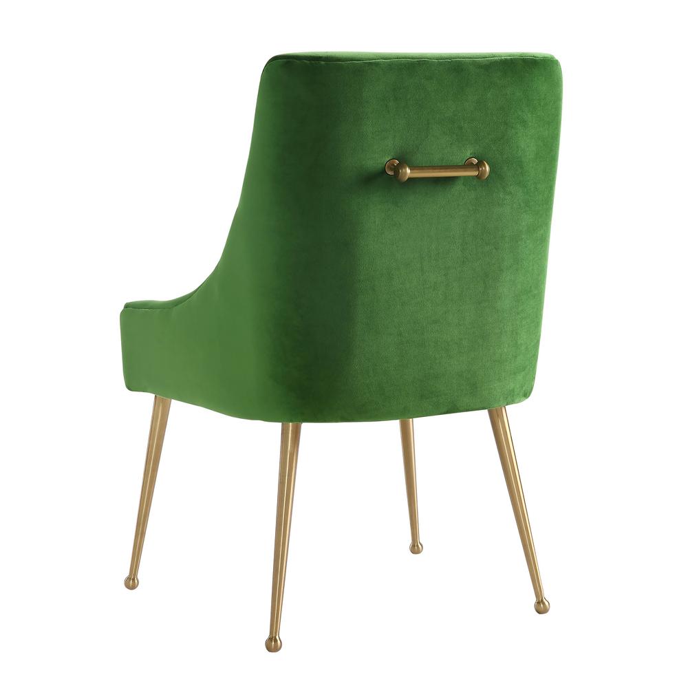 Beatrix Green Velvet Side Chair. Picture 2