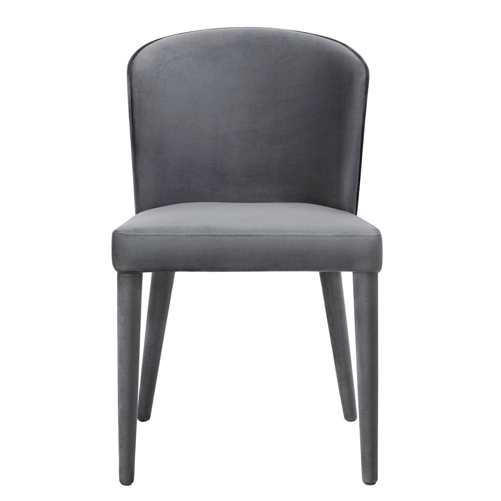 Metropolitan Grey Velvet Chair. Picture 2