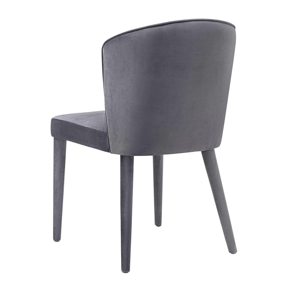 Metropolitan Grey Velvet Chair. Picture 3