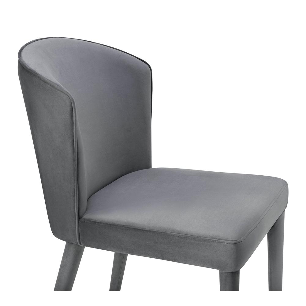 Metropolitan Grey Velvet Chair. Picture 4
