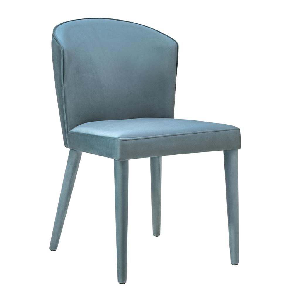 Metropolitan Sea Blue Velvet Chair. Picture 1