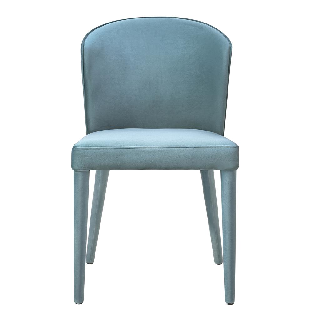 Metropolitan Sea Blue Velvet Chair. Picture 2