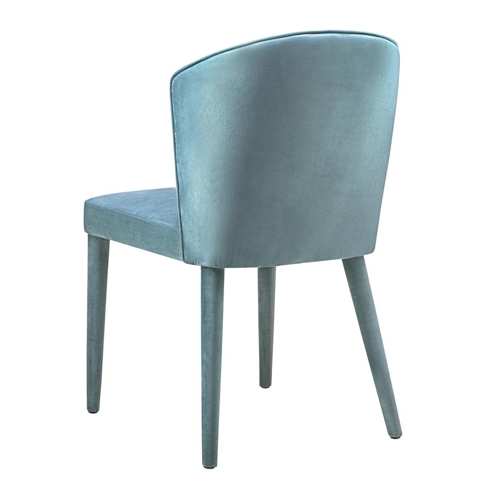 Metropolitan Sea Blue Velvet Chair. Picture 5