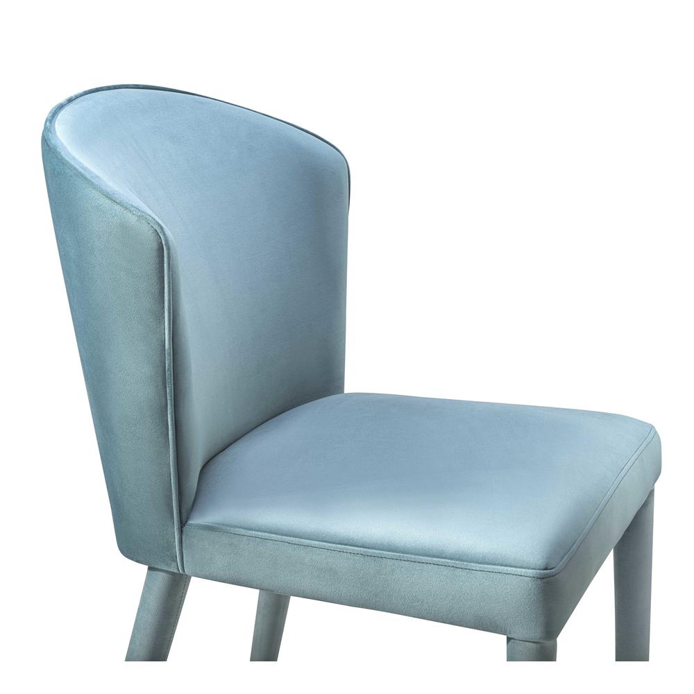 Metropolitan Sea Blue Velvet Chair. Picture 6