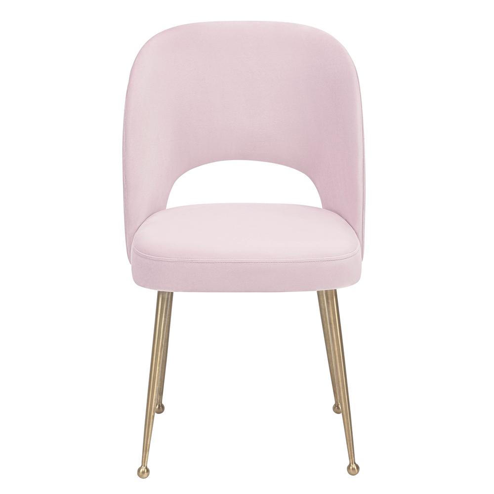 Mid Century Modern Blush Velvet Chair, Belen Kox. Picture 2