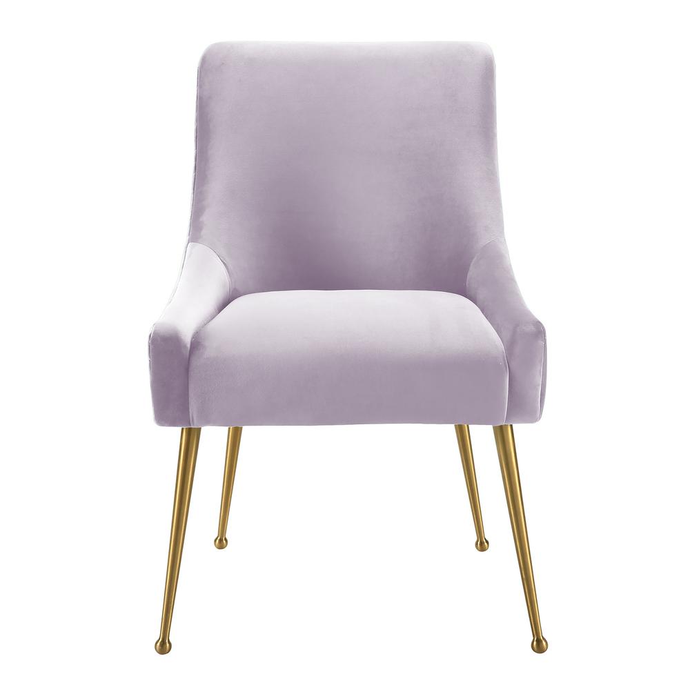 Beatrix Lavender Velvet Side Chair. Picture 4