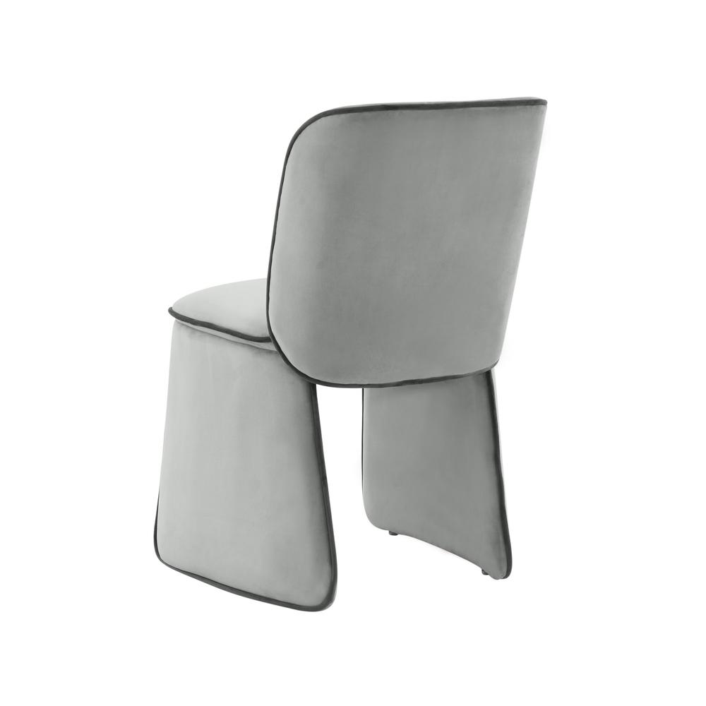 Kinsley Grey Velvet Dining Chair. Picture 7