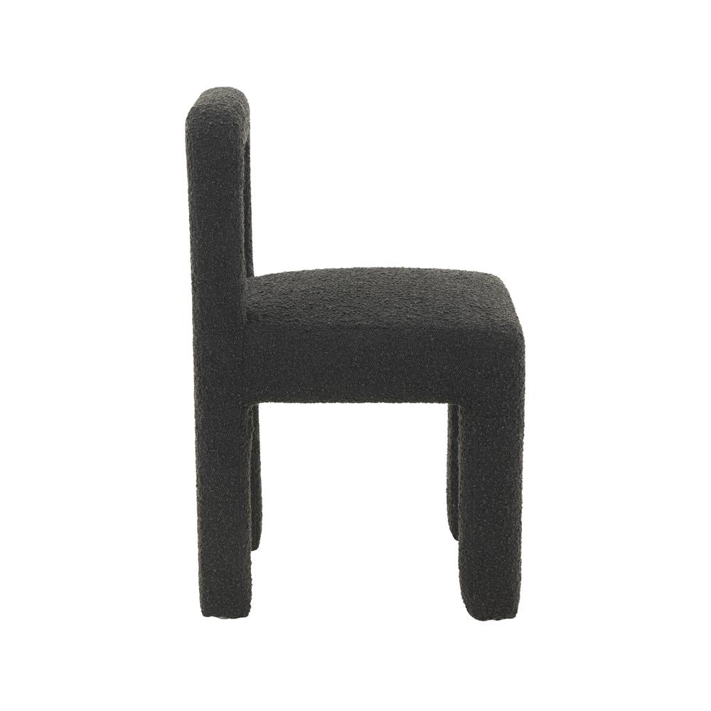 Hazel Black Boucle Dining Chair. Picture 6