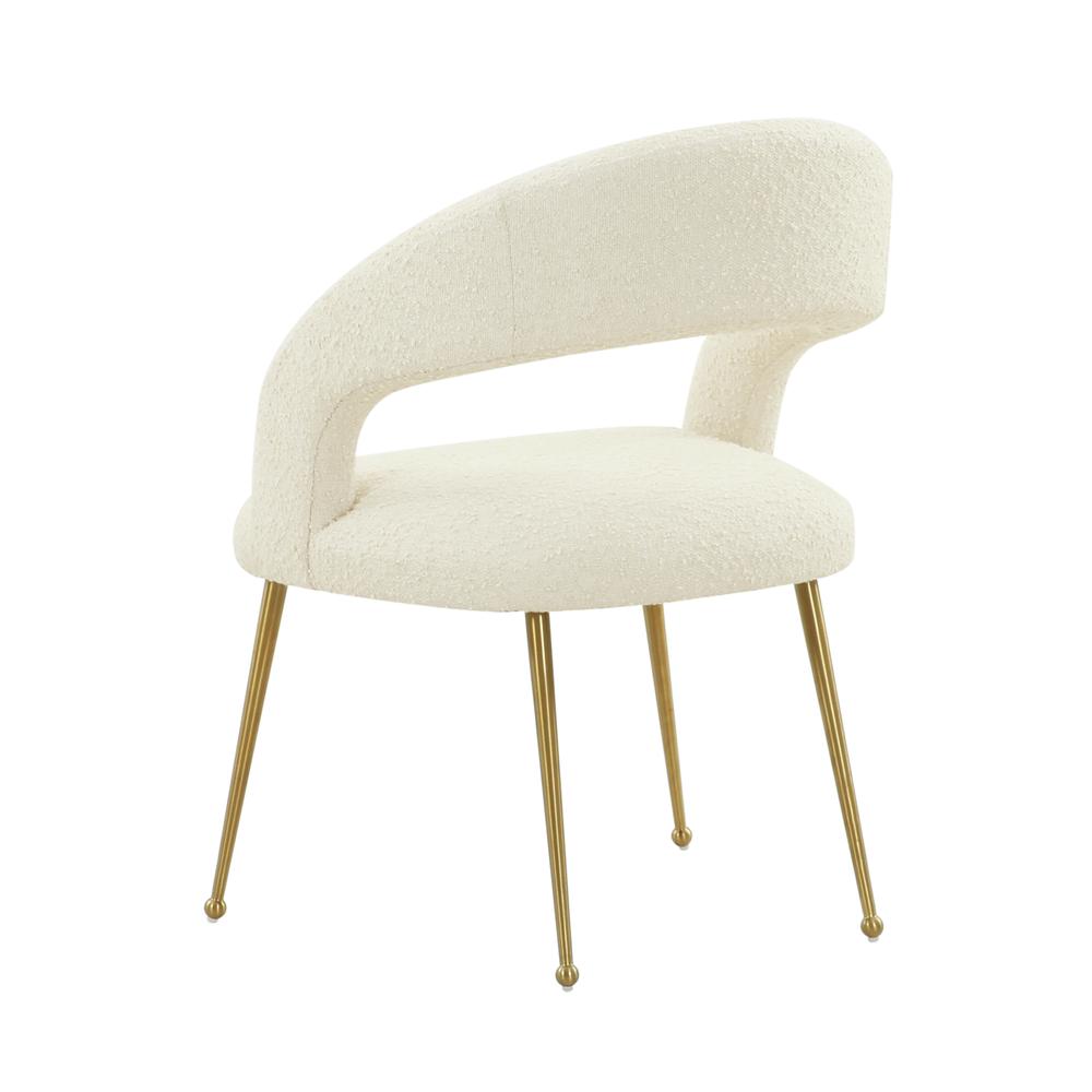 Rocco Cream Boucle Dining Chair. Picture 3