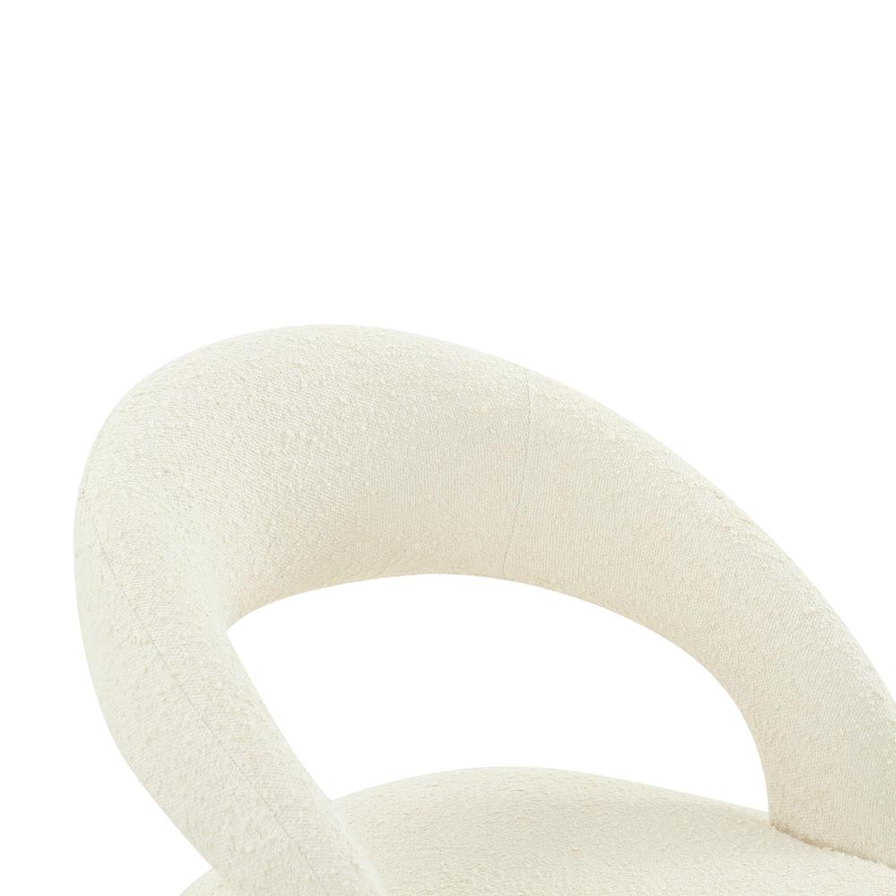 Rocco Cream Boucle Dining Chair. Picture 5