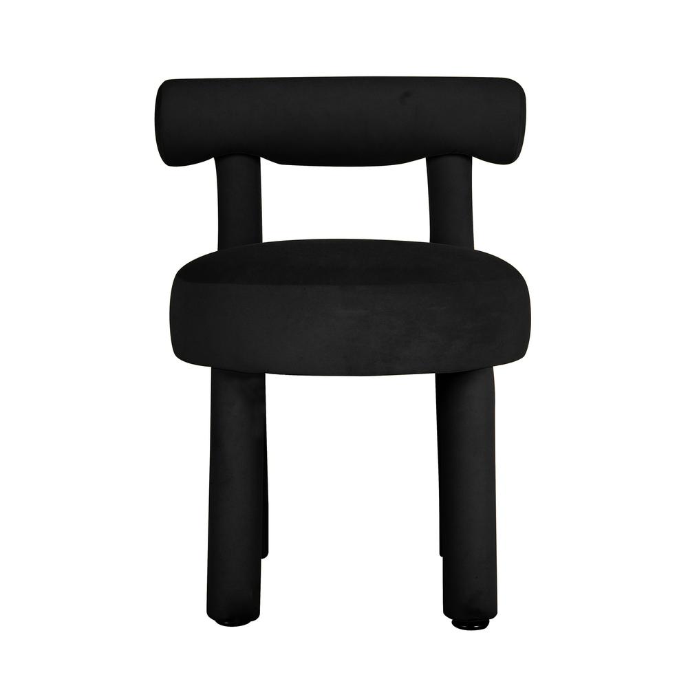 Carmel Black Velvet Dining Chair. Picture 2
