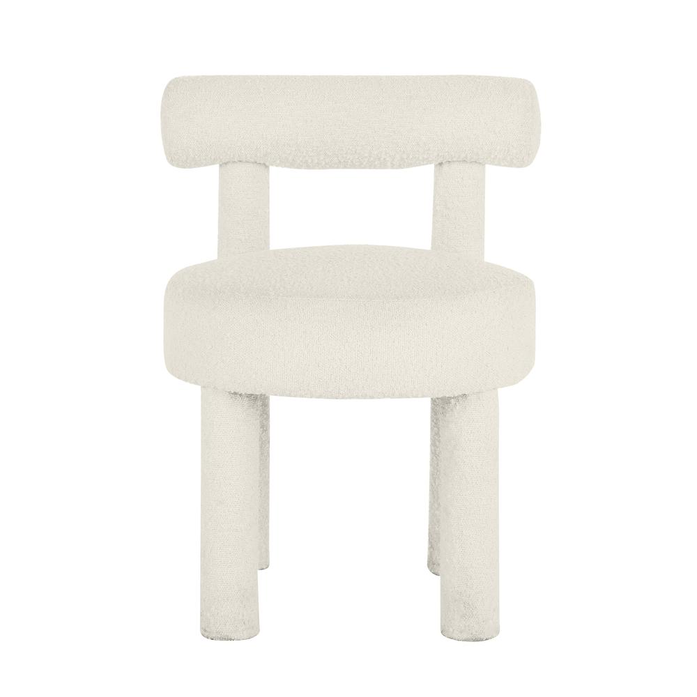 Cream Boucle Upholstered Carmel Dining Chair, Belen Kox. Picture 2