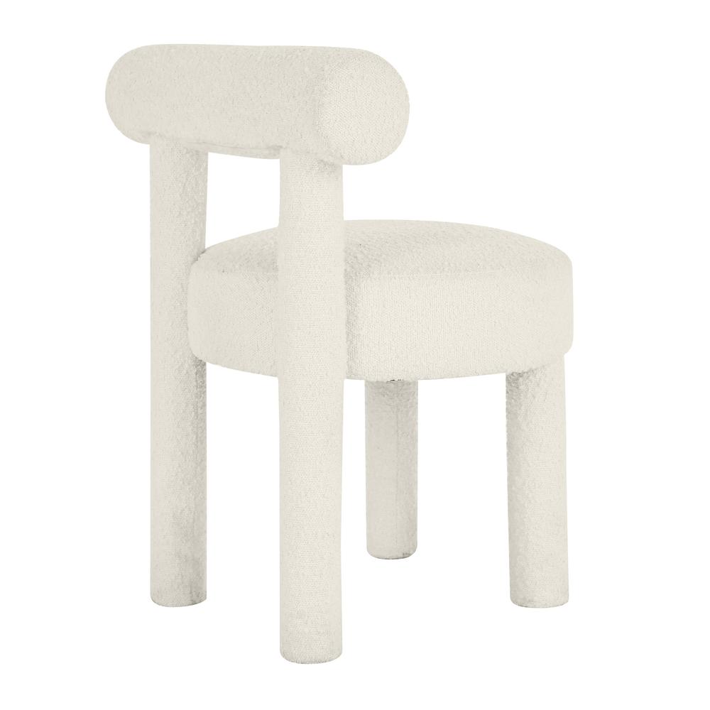 Cream Boucle Upholstered Carmel Dining Chair, Belen Kox. Picture 3