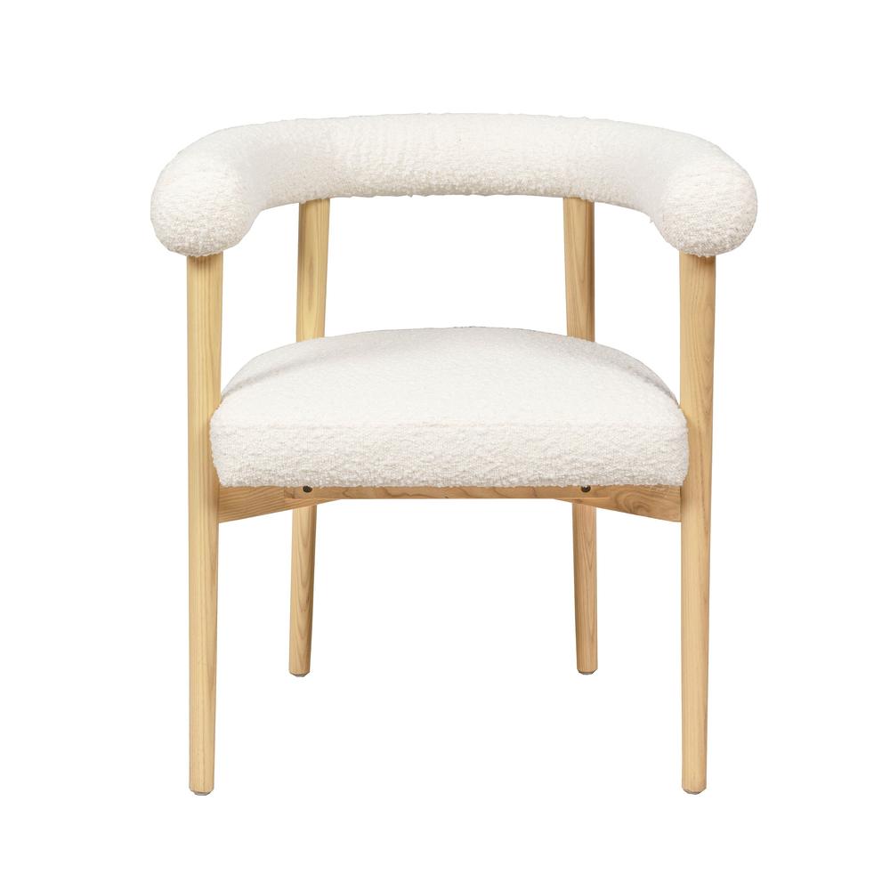 Spara Cream Boucle Dining Chair. Picture 2