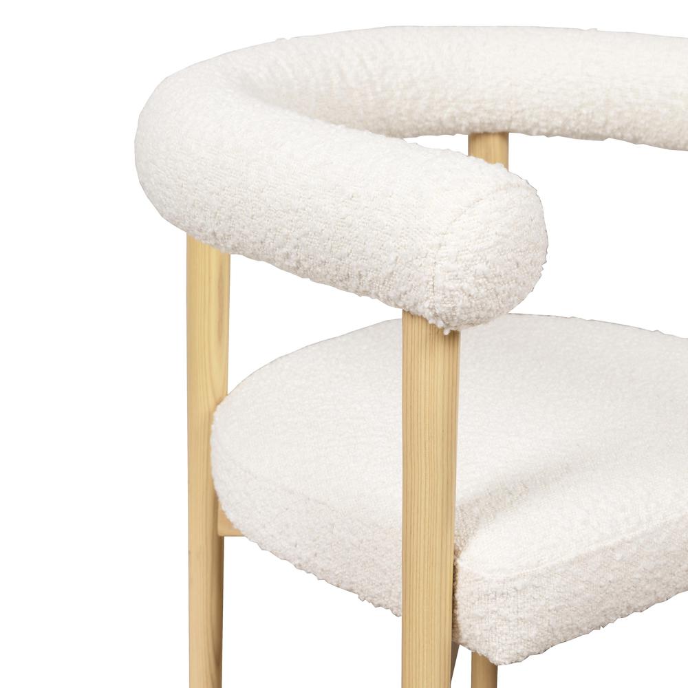 Scandinavian-inspired Boucle Dining Chair, Belen Kox. Picture 3