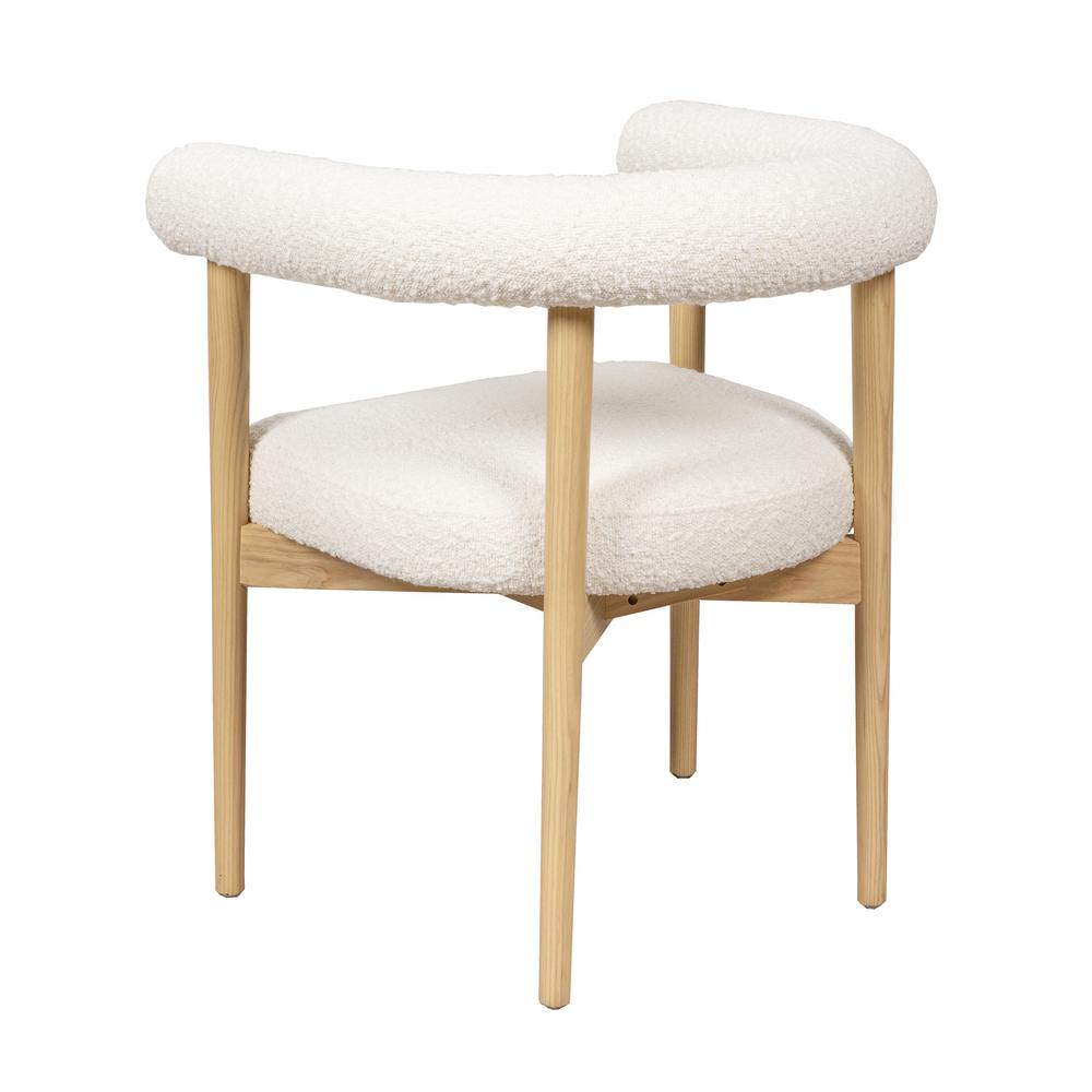 Spara Cream Boucle Dining Chair. Picture 4
