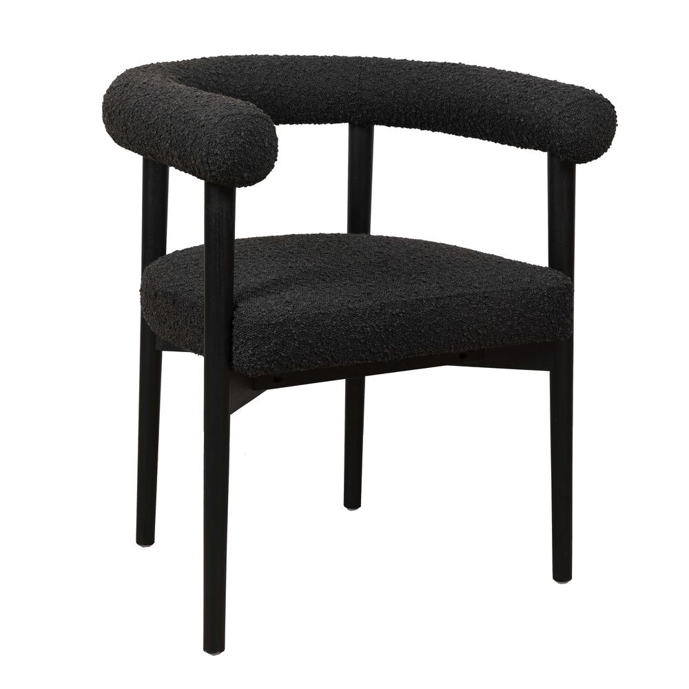 Nordic-Inspired Boucle Dining Chair, Belen Kox. Picture 1