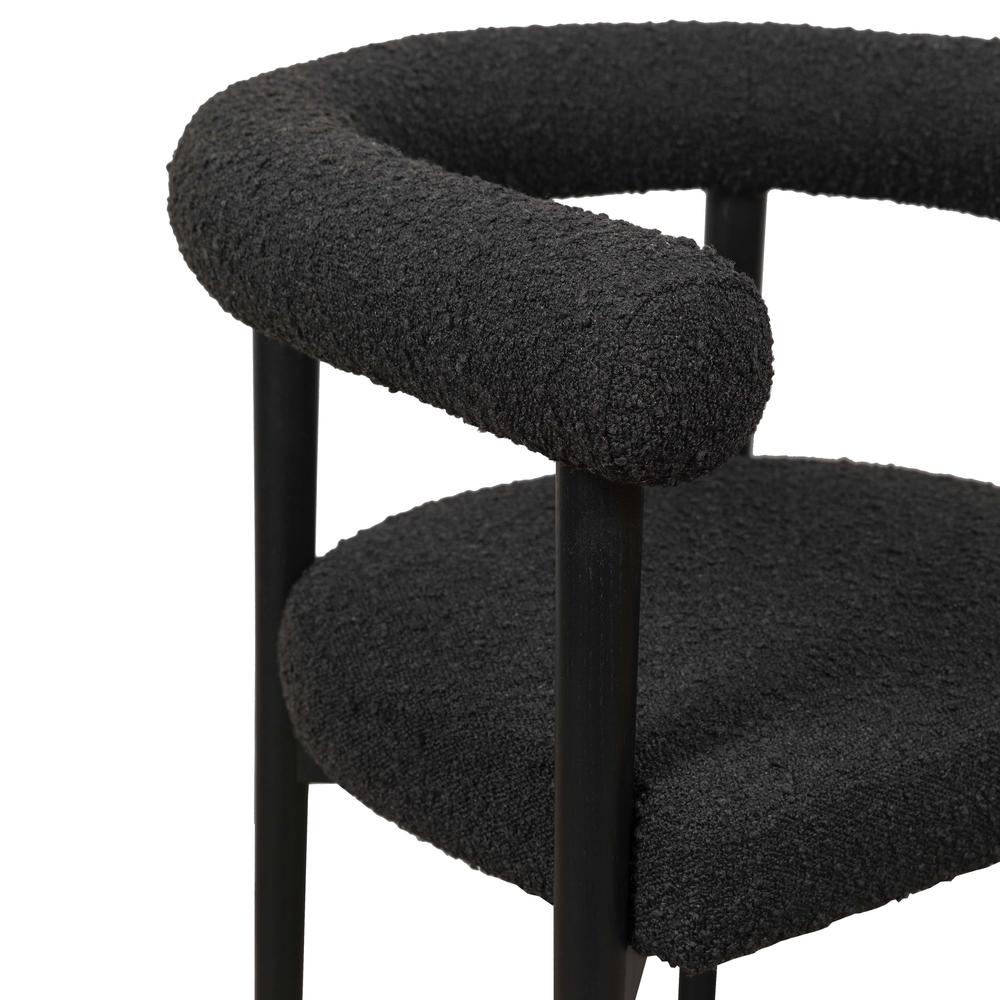 Spara Black Boucle Dining Chair. Picture 3