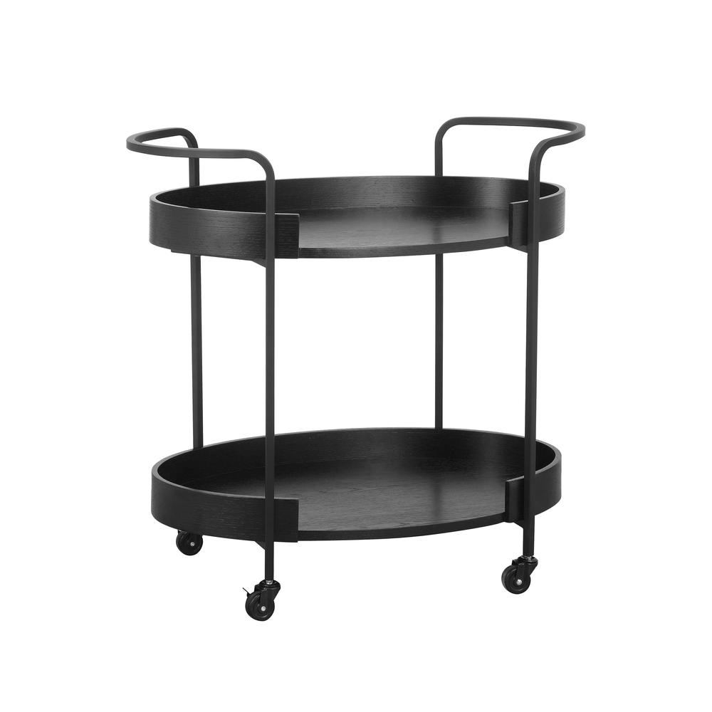 Cyril Black Bar Cart. Picture 1