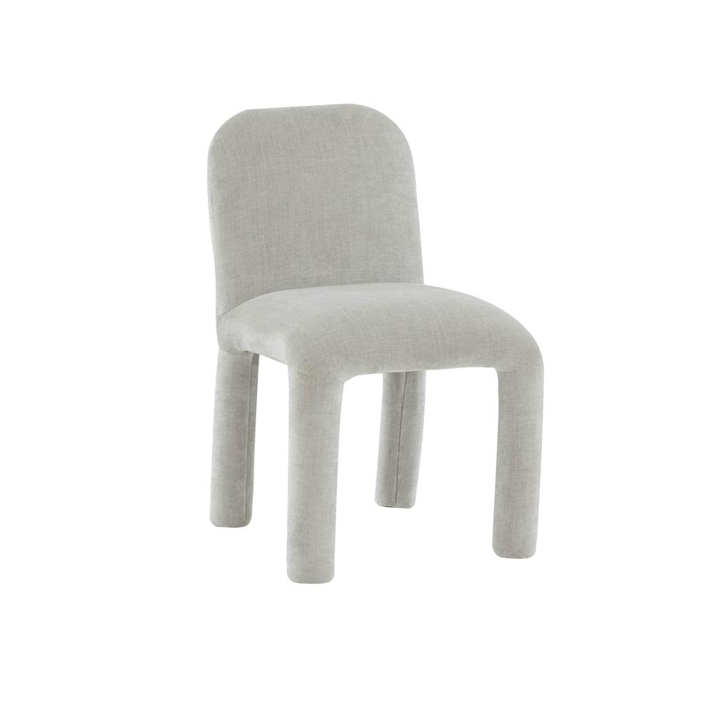 Georgia Light Grey Chenille Dining Chair. Picture 1
