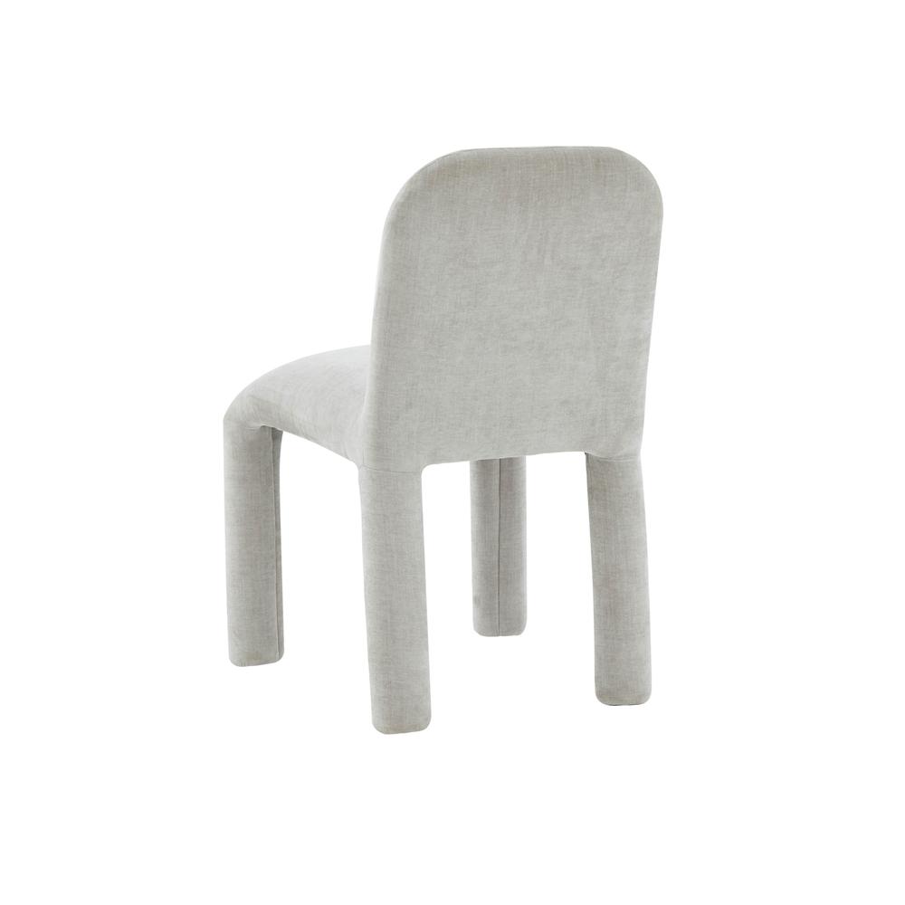 Georgia Light Grey Chenille Dining Chair. Picture 3