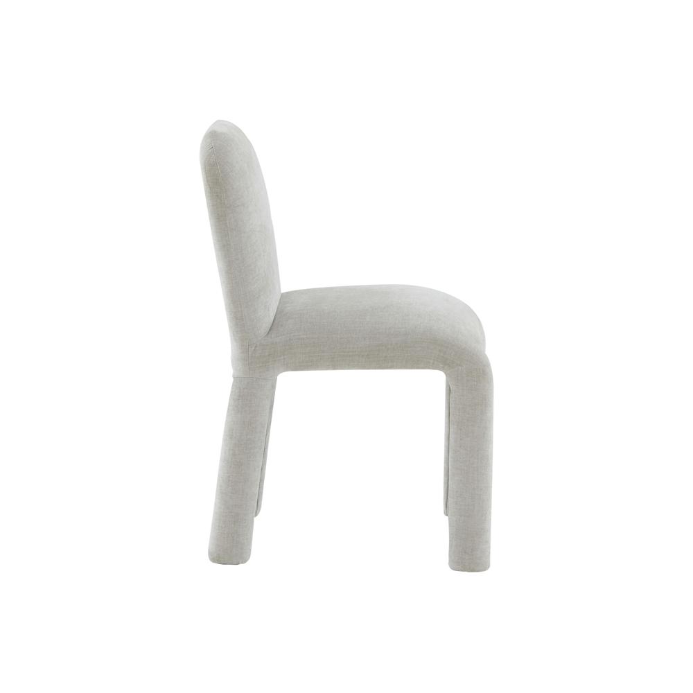 Georgia Light Grey Chenille Dining Chair. Picture 5