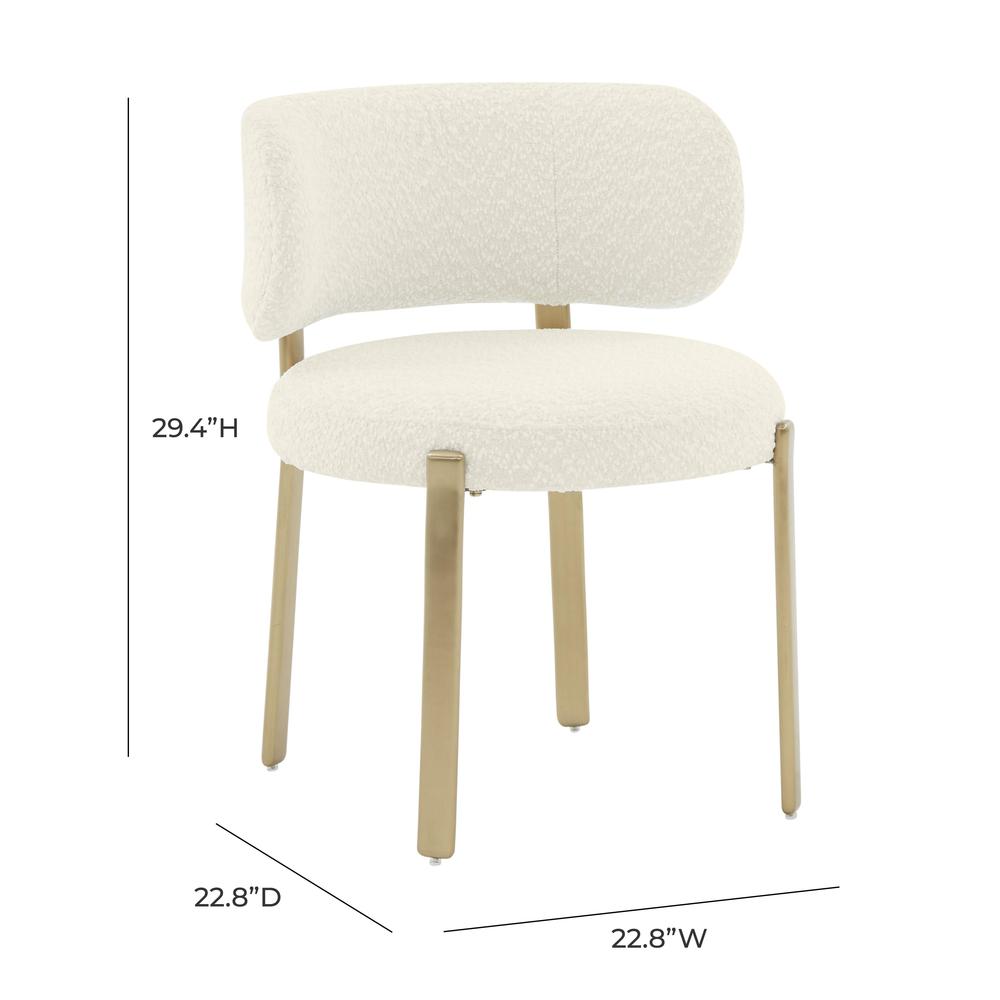Margaret Cream Boucle Dining Chair. Picture 5