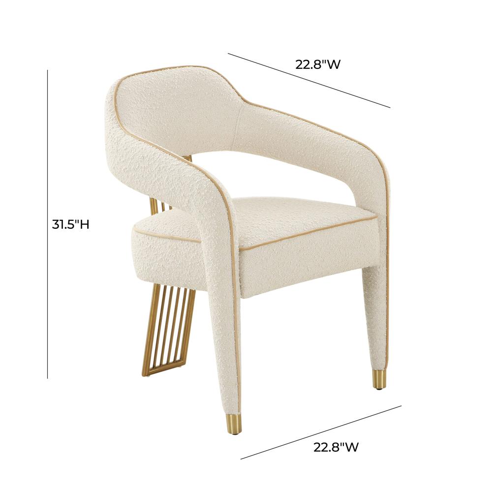 Corralis Cream Boucle Dining Chair. Picture 5