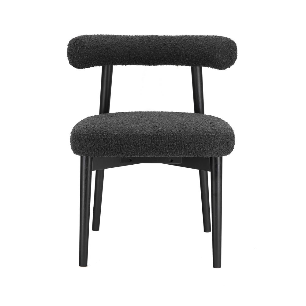 Spara Black Boucle Side Chair. Picture 2