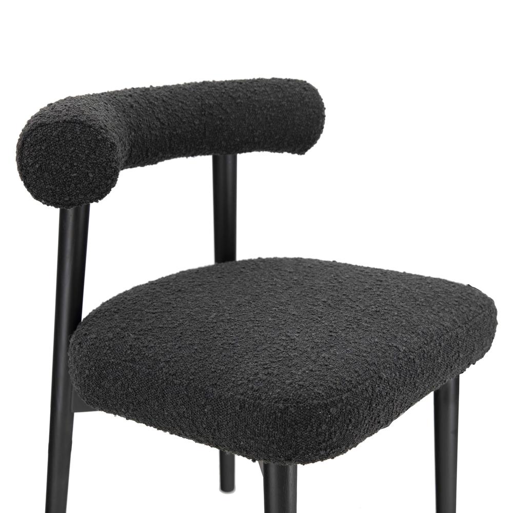 Spara Black Boucle Side Chair. Picture 4