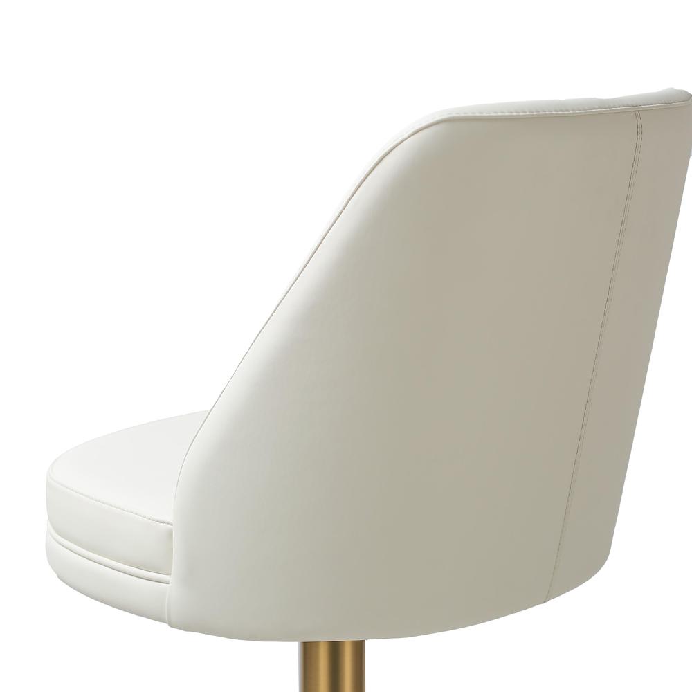 Maven Cream and Gold Adjustable Swivel Stool. Picture 5
