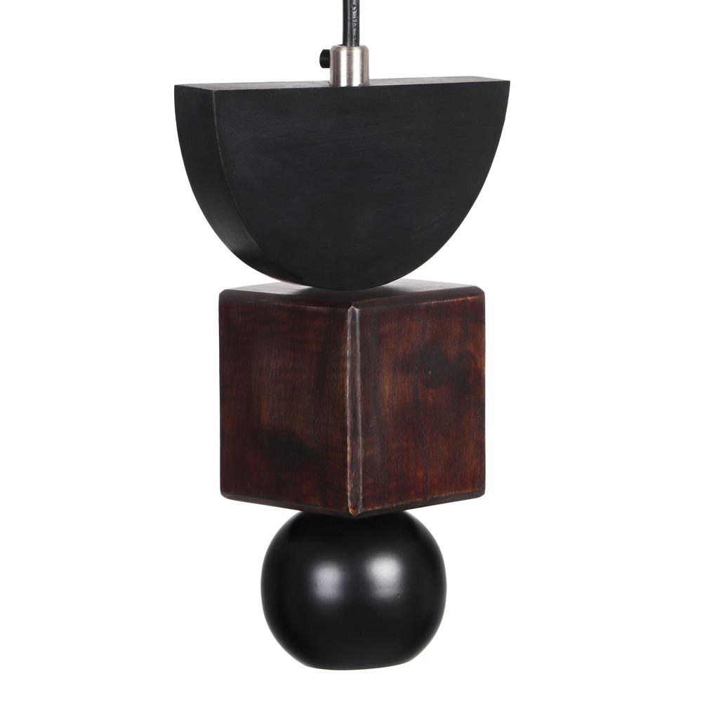 Taga Large Wooden Pendant Lamp. Picture 1