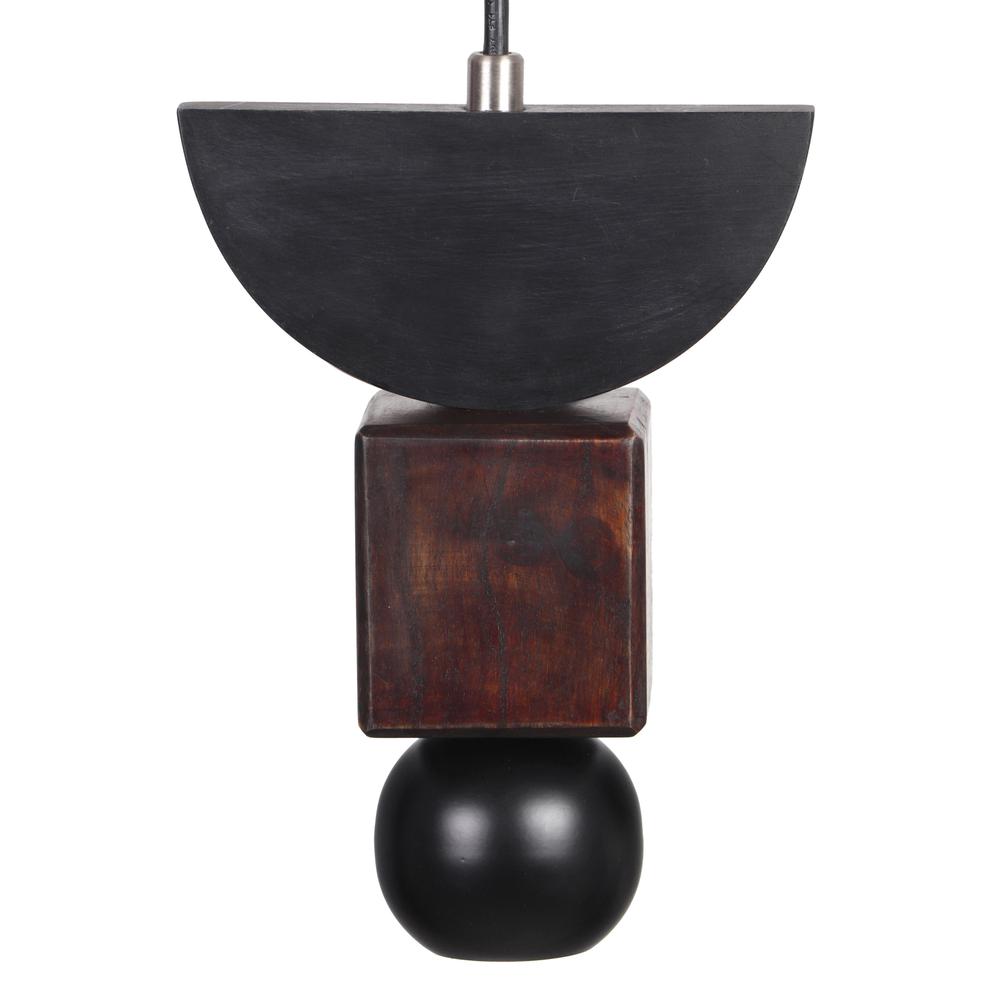 Taga Large Wooden Pendant Lamp. Picture 2